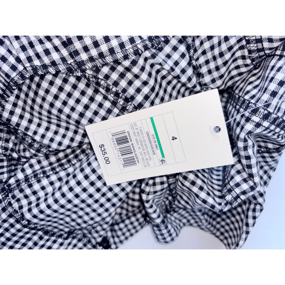 Universal thread Target Black White Gingham Midi … - image 8